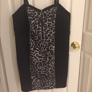Torrid Leopard bodycon sleeveless dress size 2